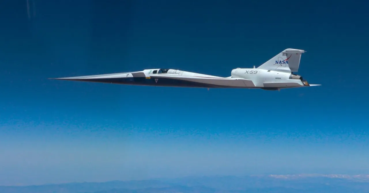 ХЛОПОК ВМЕСТО ГРОХОТА: ЭКСПЕРИМЕНТАЛЬНЫЙ САМОЛЁТ NASA X-59 ПЕРЕШЁЛ НА СВЕРХЗВУК