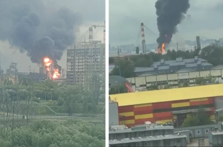 МОСКВА ВНОВЬ ПОДВЕРГЛАСЬ АТАКЕ ДРОНОВ: ПОВРЕЖДЕН НЕФТЕПЕРЕРАБАТЫВАЮЩИЙ ЗАВОД