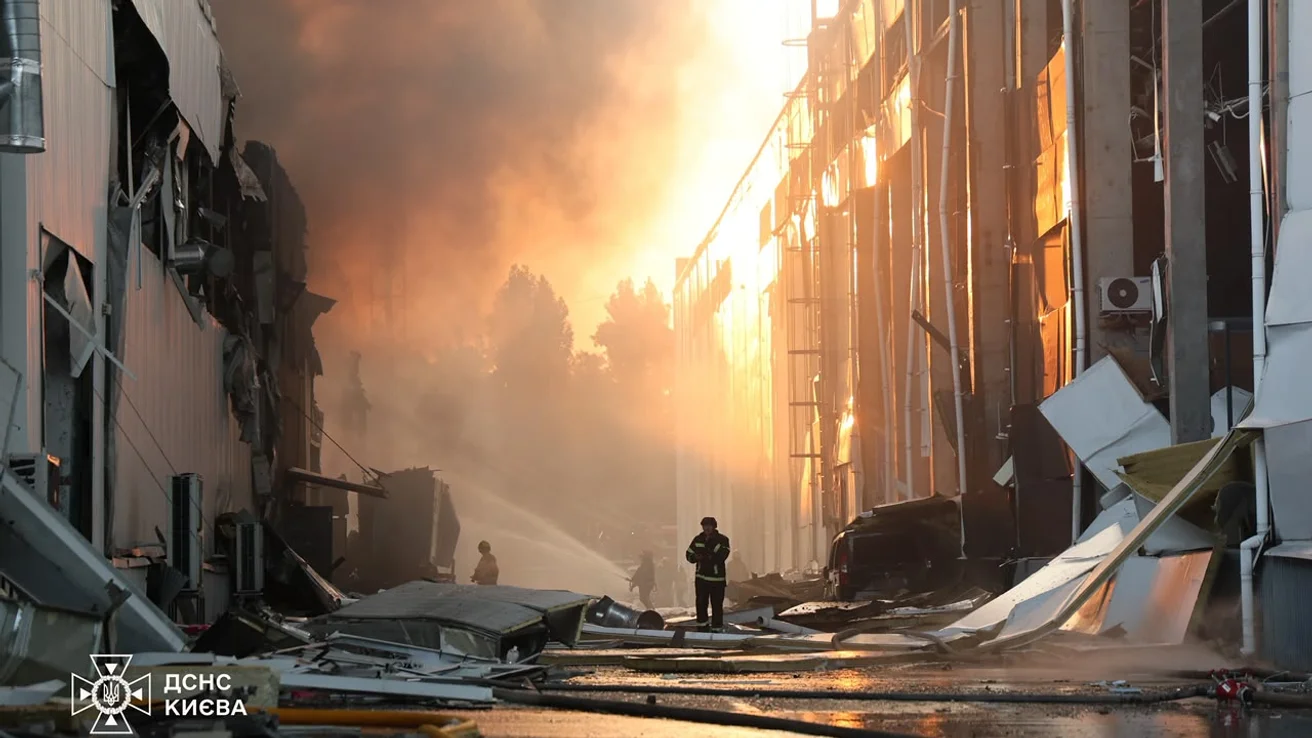 КИЕВ СНОВА ОКАЗАЛСЯ ПОД УДАРОМ РОССИЙСКОЙ БАЛЛИСТИКИ
