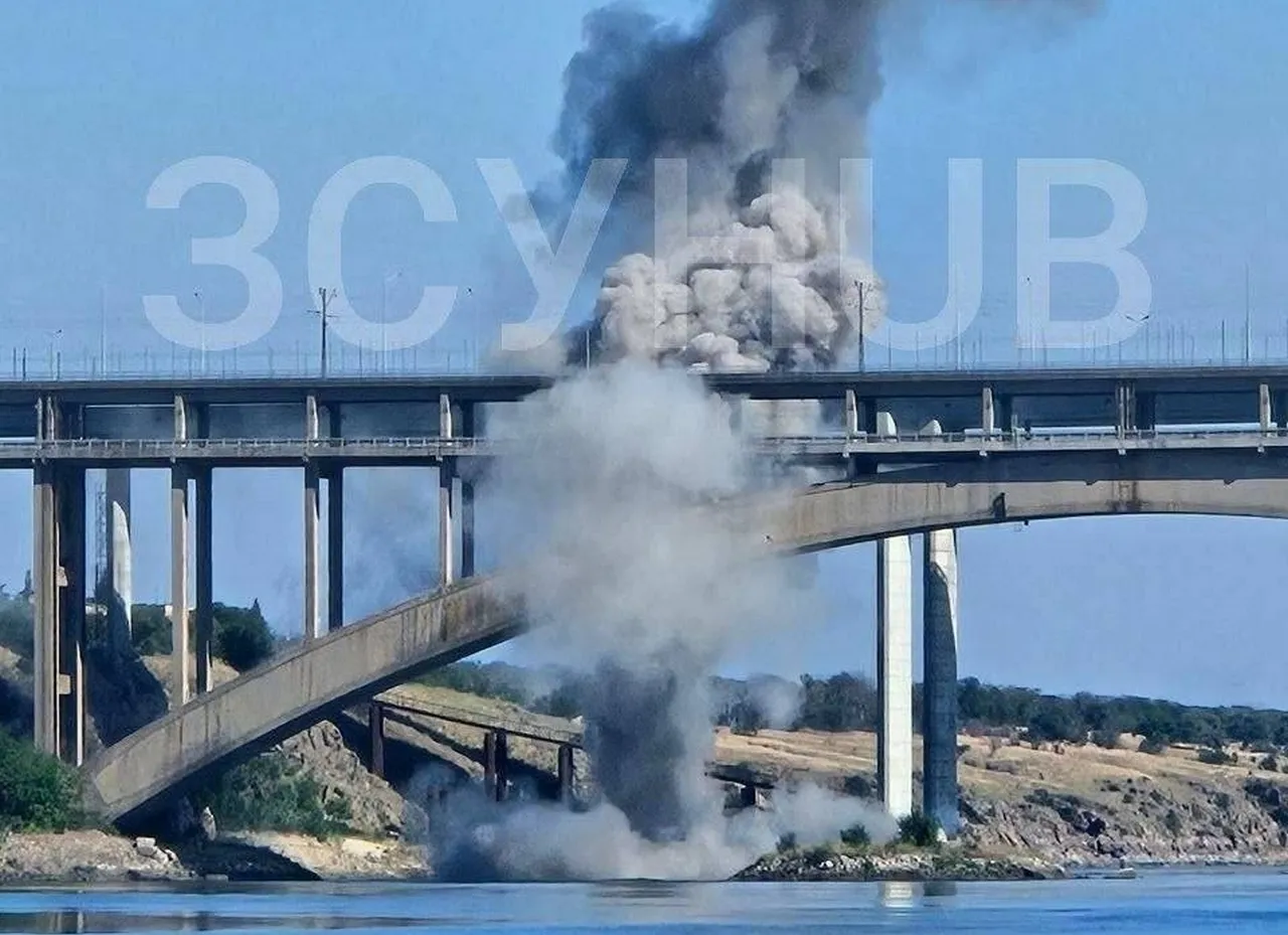 ВКС РФ НАНЕСЛИ УДАРЫ ФАБ С УМПК ПО МОСТУ ЧЕРЕЗ ДНЕПР В ЗАПОРОЖЬЕ